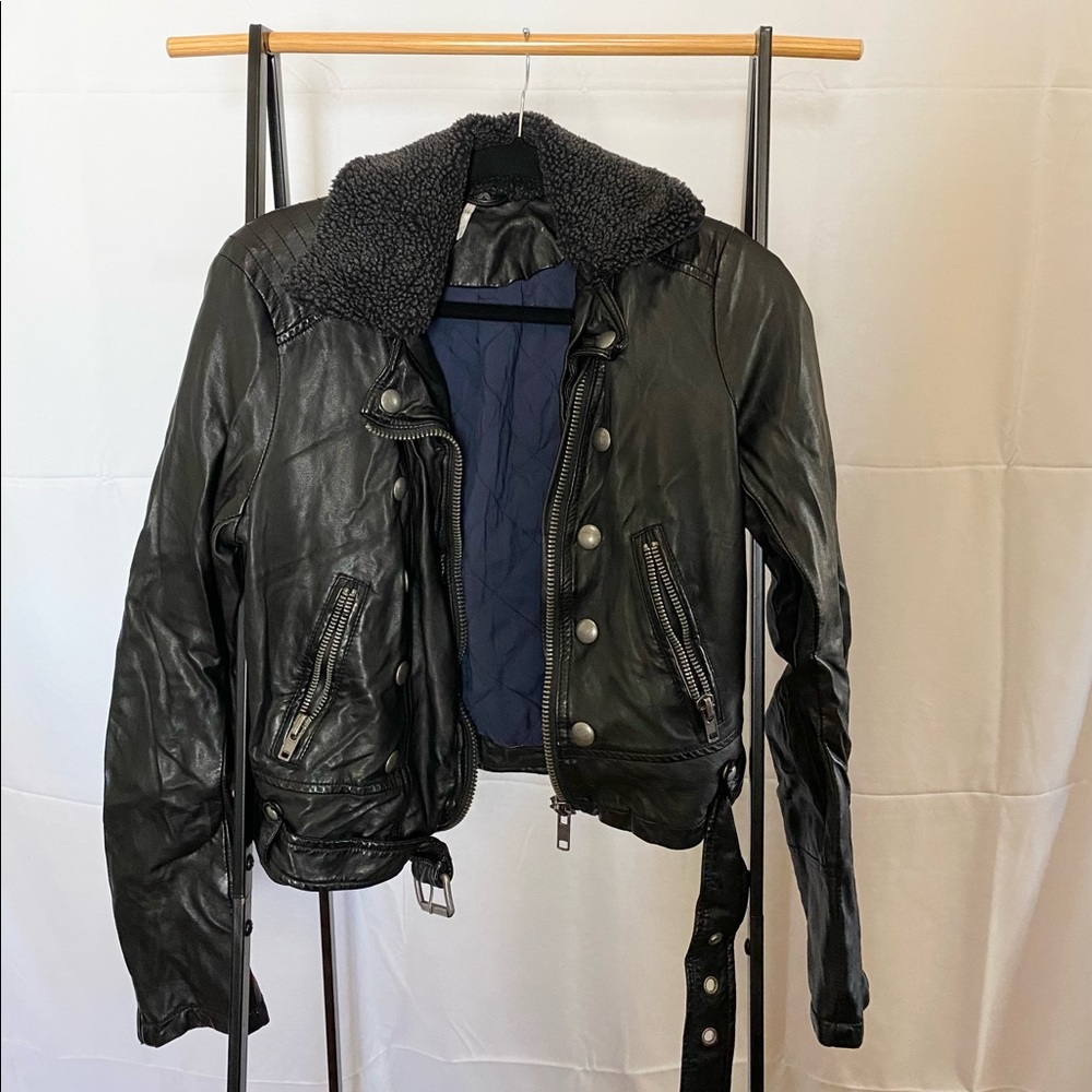 Free People Vegan Leather Jacket